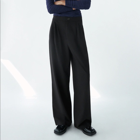 Zara pleated wide leg pants - Picture 2 of 3